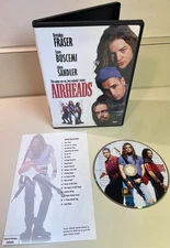 Airheads DVD + Insert, Brendan Fraser, Steve Buscemi, Adam Sandler, Bonus