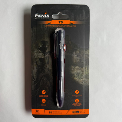 NEW! Fenix T6 automatic contractive tactical pen 80 lumens multifunctional pen