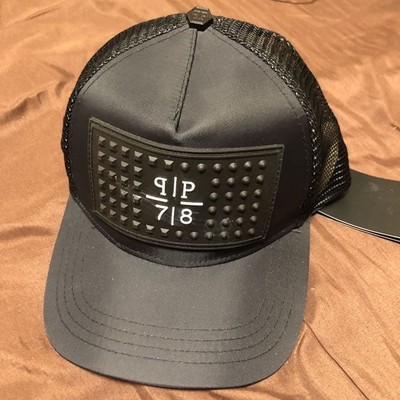 PHILIPP PLEIN Black Logo Snapback Cap - Unisex, New Condition