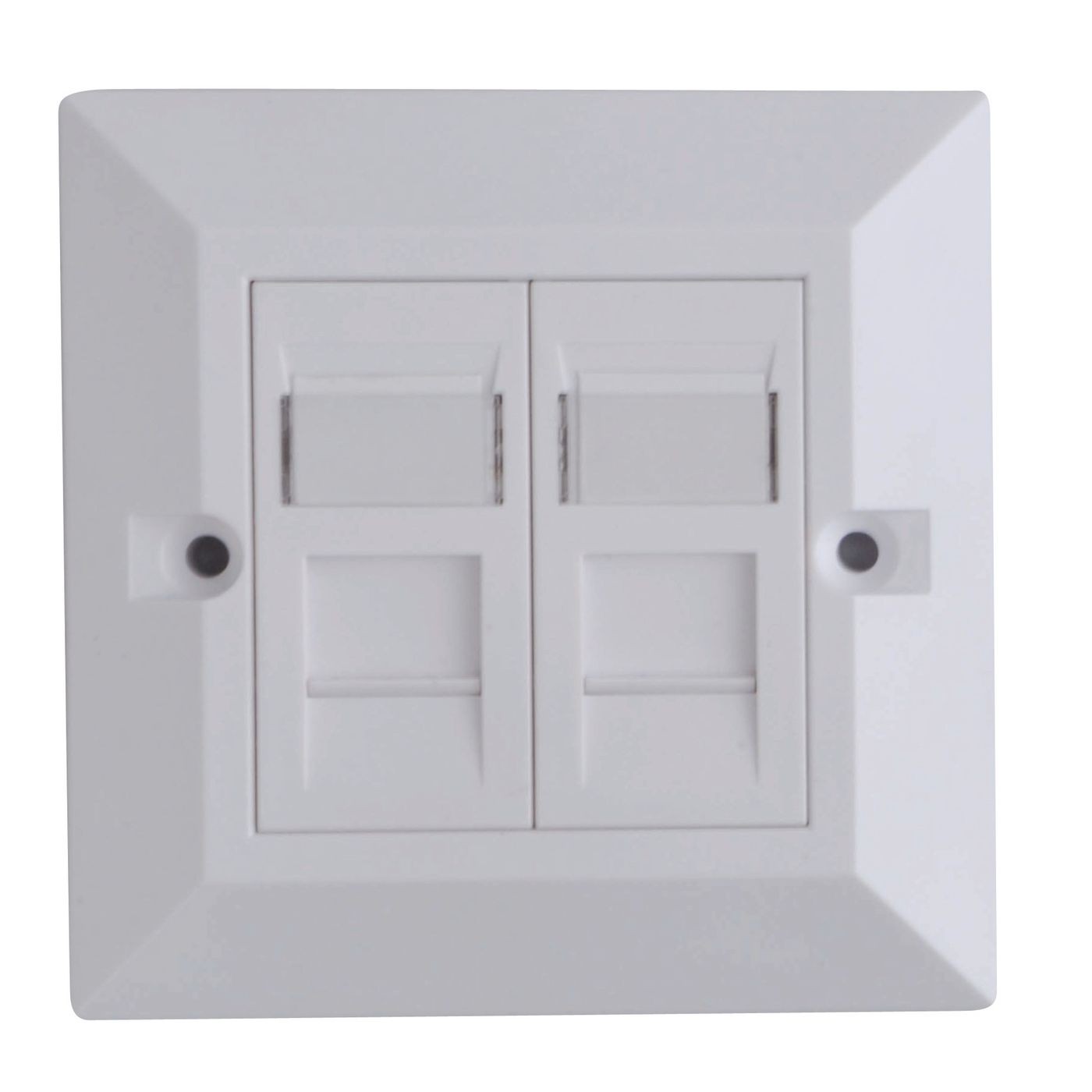 Lanview LVN126188UK-2 CAT6 Faceplate Dual Gang UK