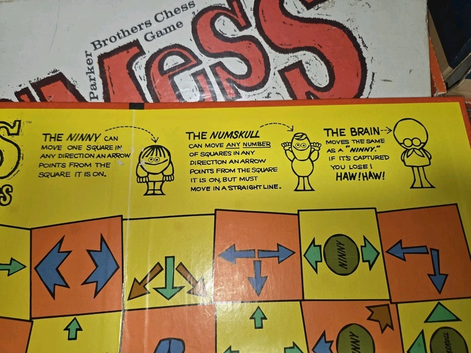 SMESS Ninny's Chess Board Game 1970 VINTAGE Parker Brothers Complete - Image 4 of 4