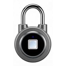 Fingerprint Padlock Gym Lock, Keyless Biometric Lock for Locker, Waterproof