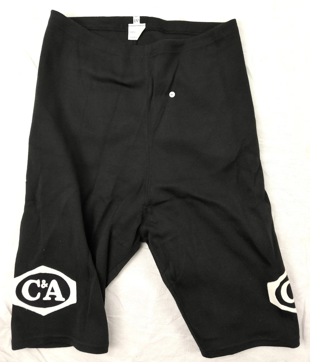 Cuissard Cycliste Vintage Wolber – Années 70, Laine Noir Taille L