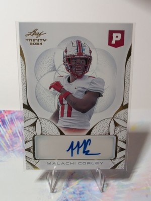 2024 Leaf Trinity Pristine Auction Autographs Malachi Corley #BA-MC2