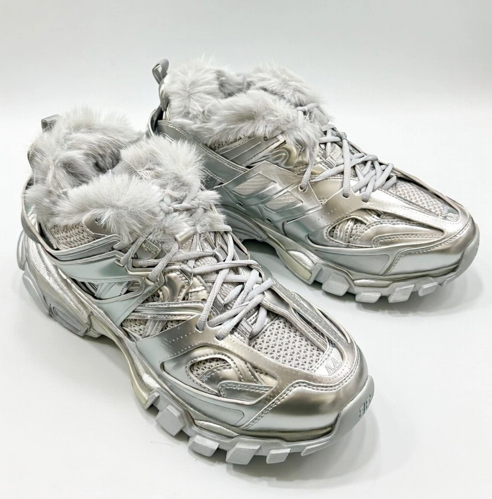 0*様 BALENCIAGA track2 白シルバー/厚底スニーカー/シューズ Balenciaga Track Sneaker Silver for sale | eBay