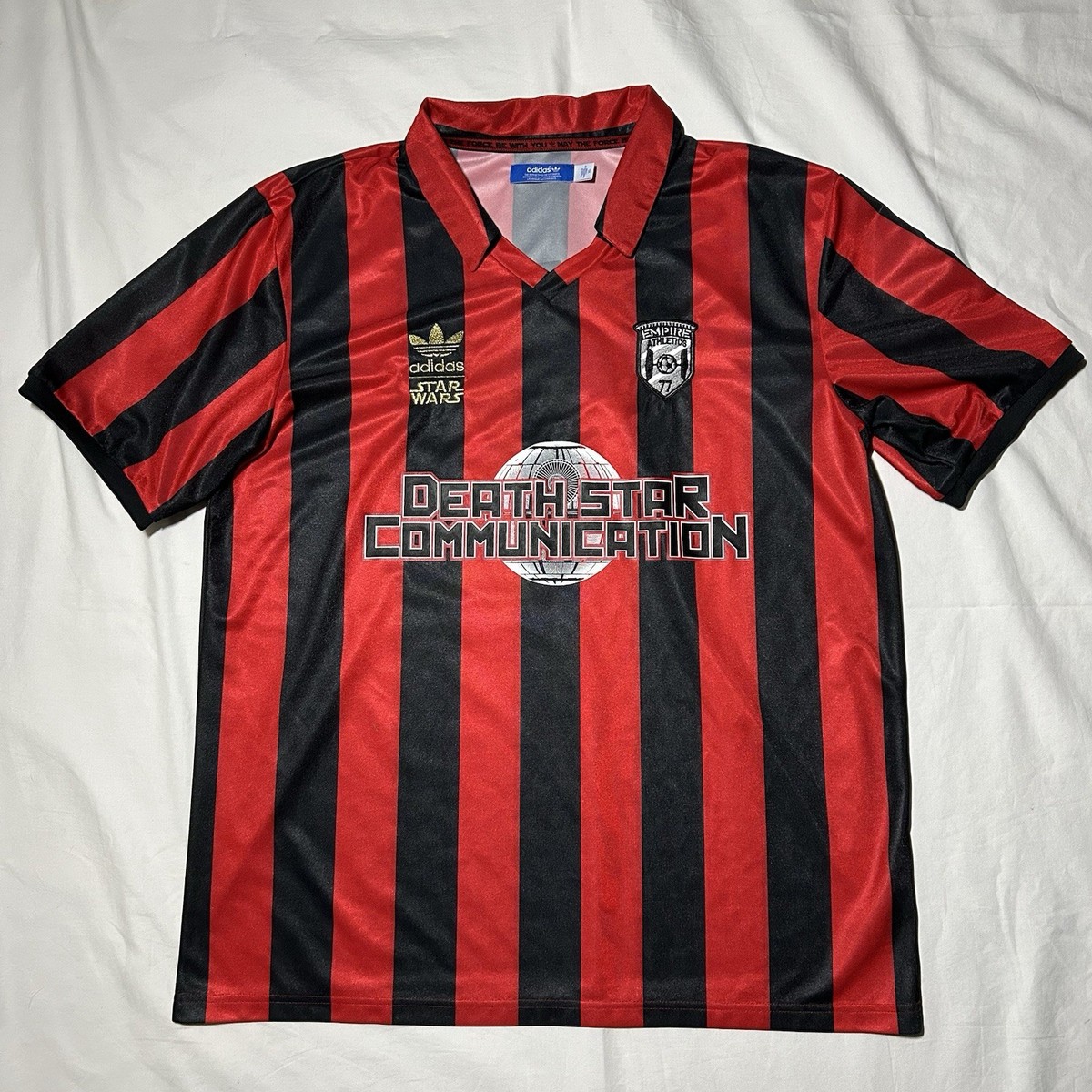 adidas スター・ウォーズ シャツ 赤黒 Adidas Star Wars 2010 Darth Vader Soccer Football Jersey - Size XL