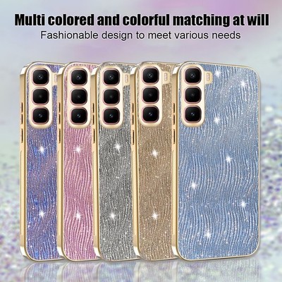 For Infinix Hot 60 Pro+ (Plus) 4G New Water Ripple Luxury Flash Shell Phone Case