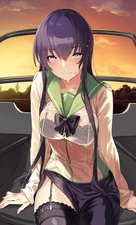 Highschool of the Dead Saeko Busujima full artwork waifu anime print #77