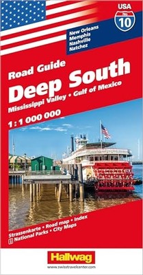Deep South 10 Mississippi Valley hallwag (+r): M... by Hallwag Sheet map, folded