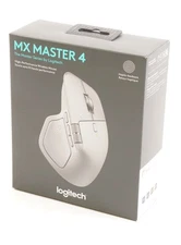 Logitech MX Master 4 Wireless Mouse - 8000 DPI Sensor, Multi-Device (Pale Gray)