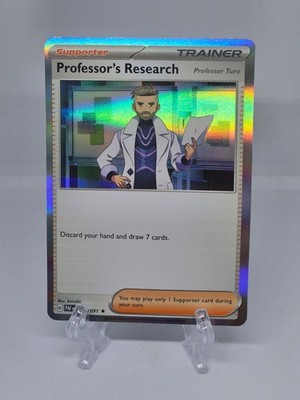 088/091 PROFESSORS FORSCHUNG | RARE HOLO TRAINER | PALDEAN FATES POKEMON KARTE