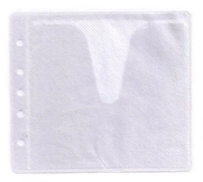 CD Double-sided Refill Plastic Sleeve White Lot