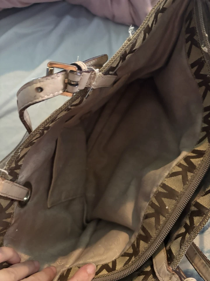 Michael Kors Large Brown Leather Shoulder Tote Bag - Image 3 of 4