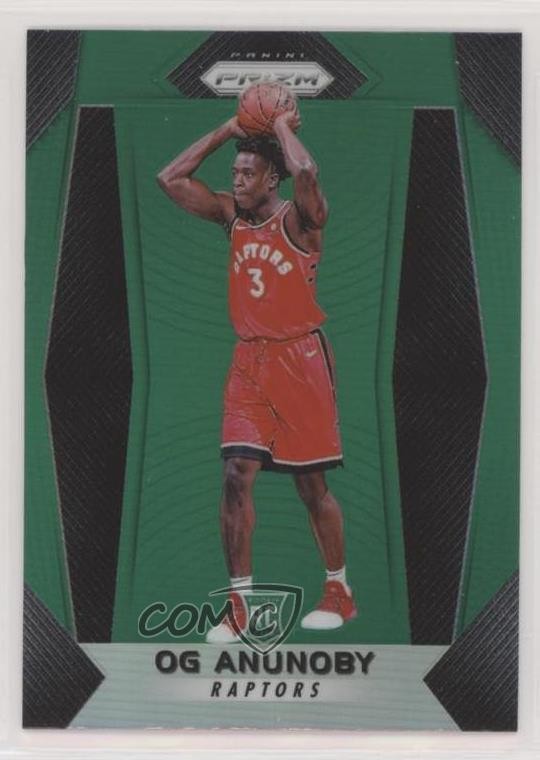 2017-18 Panini Prizm Green Prizm OG Anunoby #38 w4l