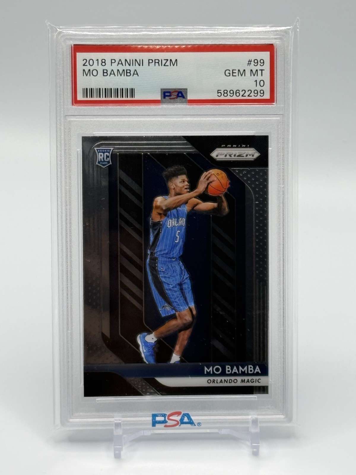 2018 Panini Prizm MO BAMBA Base Prizm Rookie - PSA 10 - GEM MINT - MAGIC RC