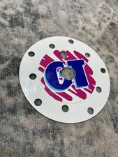 Chainring Power Disc White GT Style 110/130 BCD 5 Bolt Old School Bmx