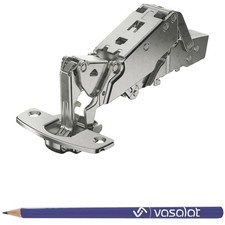 Hettich Weitwinkelscharnier 165° Scharnier mit Dämpfung/Feder zum Schrauben
