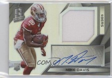 2015 Panini Spectra Rookie Patch Auto 24/99 Mike Davis #195 Patch Auto 5y7