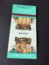 Vintage Matchbook “Razzoo’s Cajun Cafe” Spring Valley