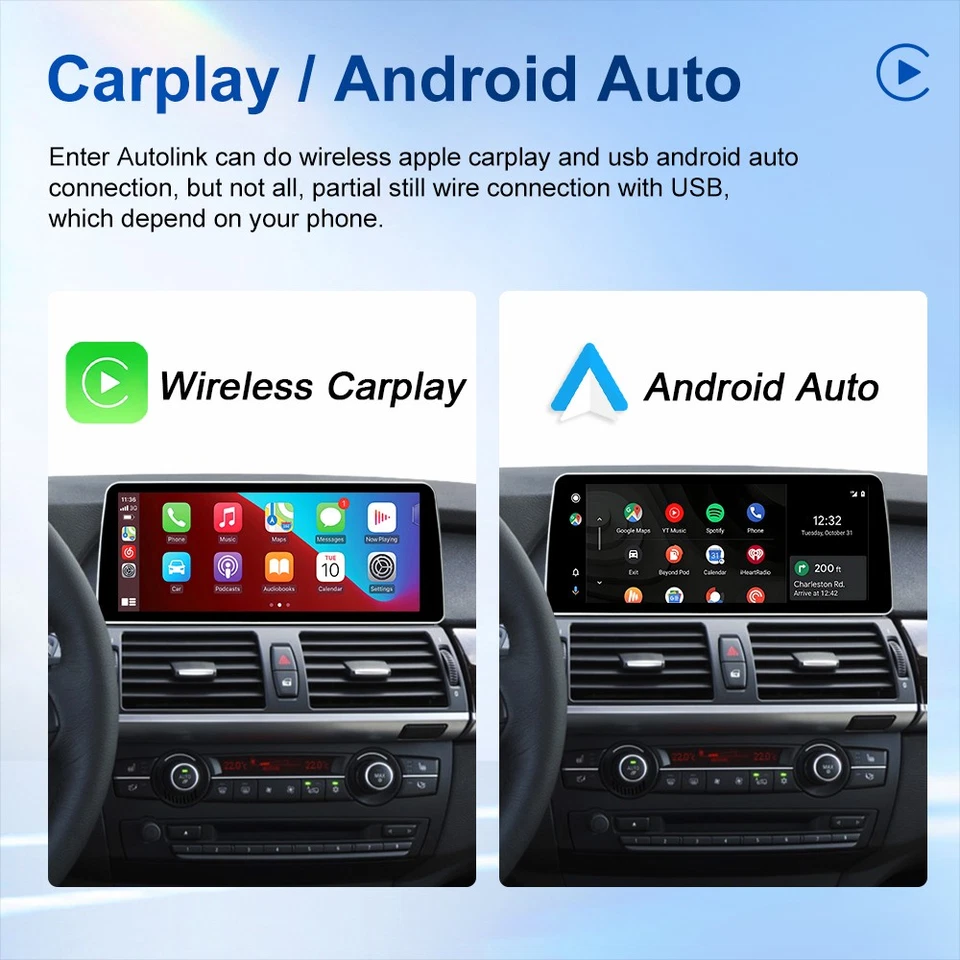 12.3" Linux Autoradio Apple CarPlay Android Auto USB Für BMW X5 E70 X6 E71 CCC - Bild 3 von 4