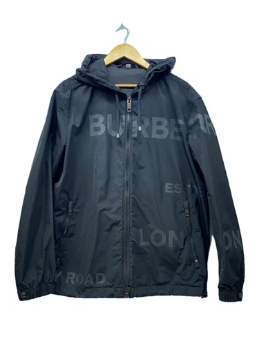 BURBERRY LONDON Giacca Nylon Stampa Cavallo Forma Memory Taffetà Con Cappuccio M