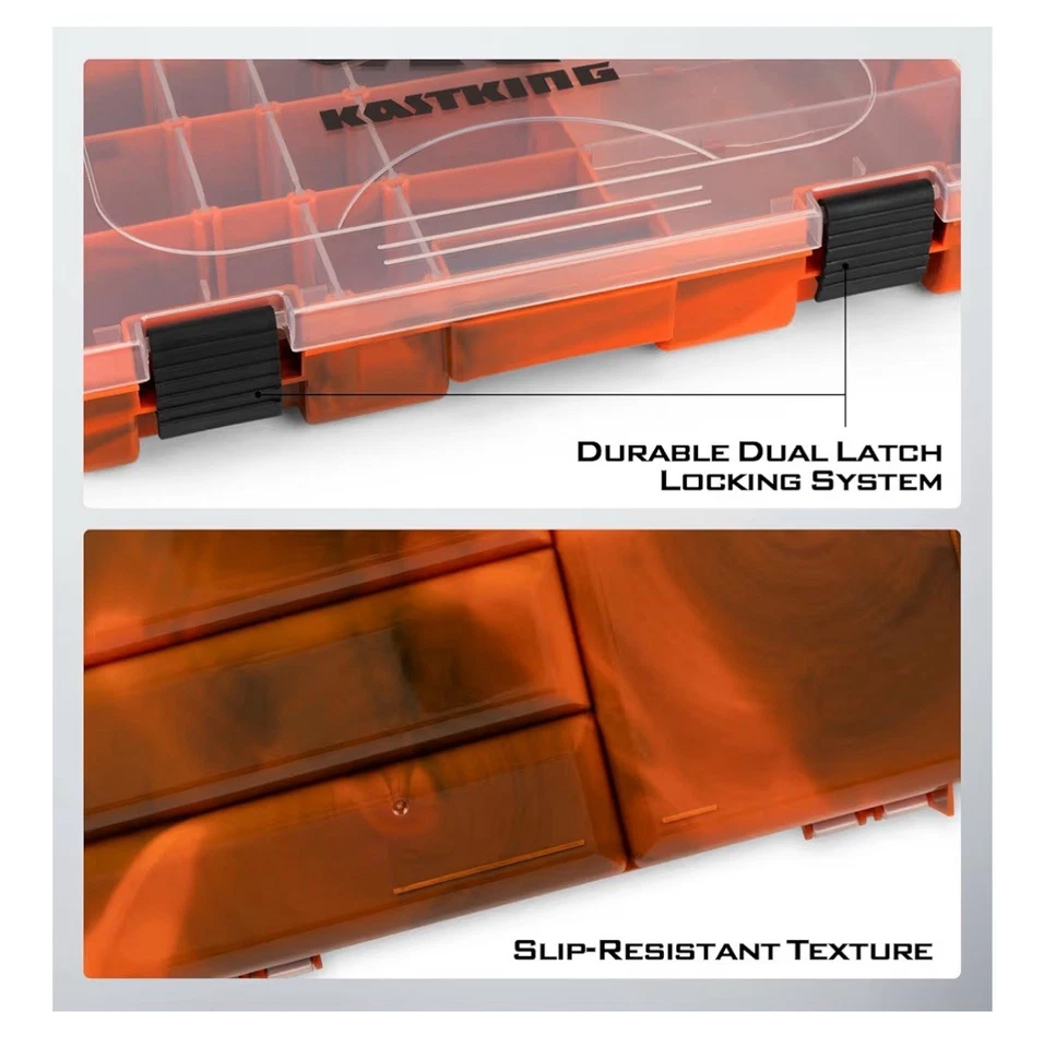 (2) Cajas de aparejos de camuflaje KastKing Bait Vault + 24 señuelos incluidos Foto 4 de 4