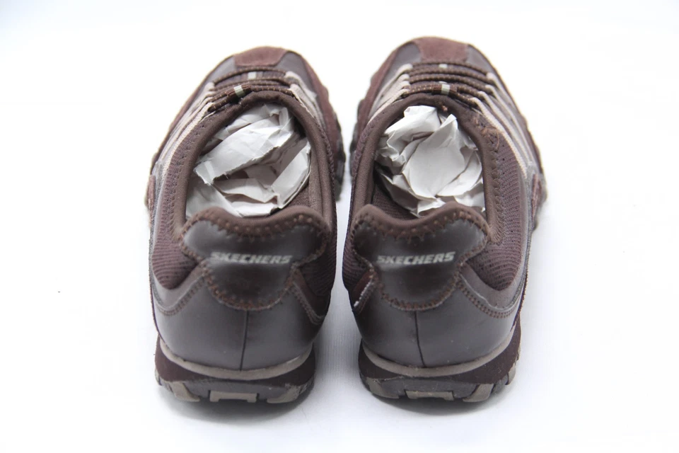 Zapatos Skechers Bikers Libélula Mujer Talla 6.5 Marrón Chocolate Cuero Activo Foto 4 de 4