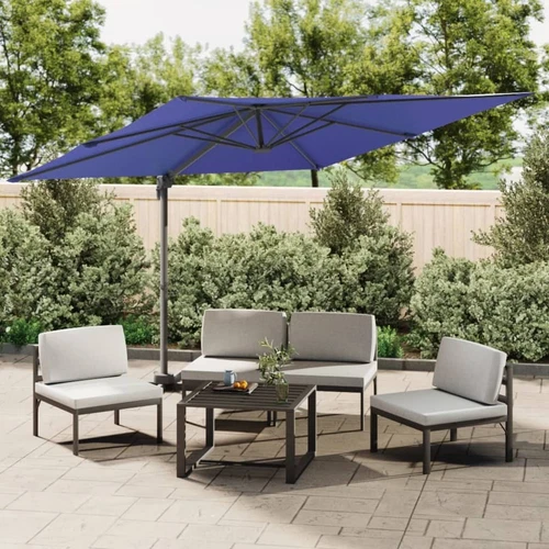 vidaXL Ampelschirm mit Aluminium-Mast 400x300 cm Terrakotta - Bild 10 von 23