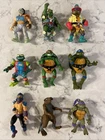9 Vintage Teenage Mutant Ninja Turtles TMNT Figures Lot Playmates Toys 80s 90s