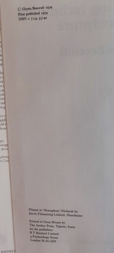 Casting Techniques For Sculpture, Glynis Beecroft 1979 Hardback - Picture 4 of 8