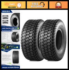 Set of 2 Tubeless 18x8.50-8 Lawn Mower Golf Cart Turf Tires - 4PR P332