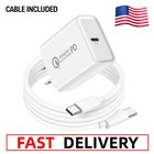 New ListingType C Fast Wall Charger Home Adapter & 3ft Cable For iPhone 16 Samsung Motorola