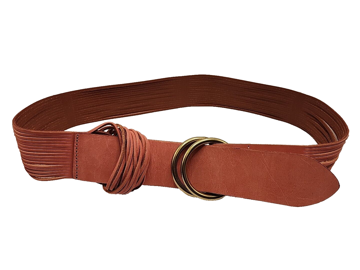 Anthropologie Womens Belt Tonya Double O-Ring Belt Pink 