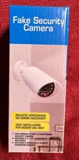 Dummy Camera Fake Security CCTV Camera with Flashing Red LED Light