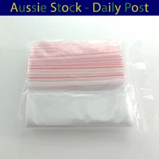 100pcs 10x15cm Satchel Small Plastic Zip Bags Thin