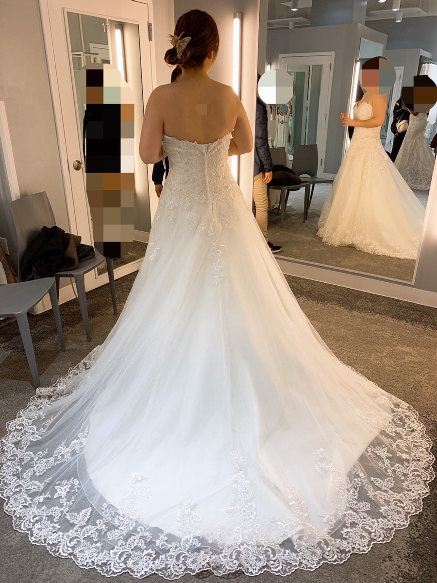 New ivory lace wedding dress size 12, Jewel by David's bridal, A