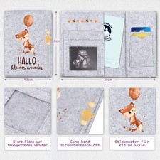 Mutterpasshülle Aus Filz Für Deutschen Mutterpass, Mutterpass-Schutzhülle Zur Au