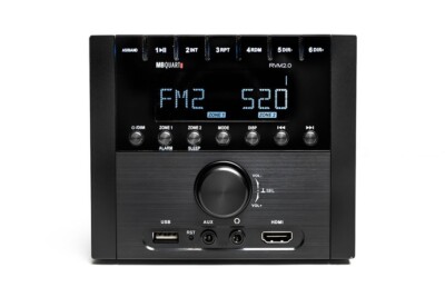 MB Quart RVM2.0 2-Zone RV Receiver Radio Stereo AM/FM/Bluetooth/HDMI/USB