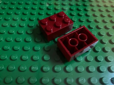 LEGO (3002) 2x3 ROSSO SCURO DARK RED Mattoncini Brick Basic