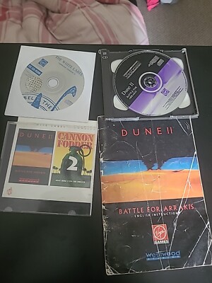 Dune II 2 PC Disc + Anleitung Case **SEHR SELTEN+ Cannon Fodder 2