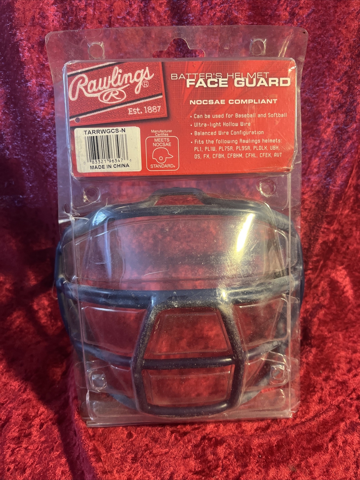 Rawlings Baseball Batting Helmet Face Guard Factory Sealed eBay