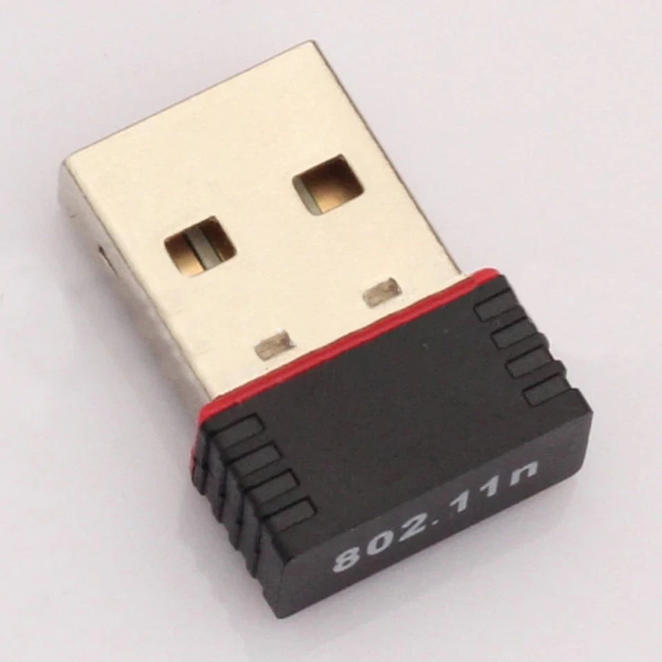 Clé USB Wifi Dongle 802.11 b/g/N Adaptateur Réseau Sans Fil Pour Ordinateur PC - Immagine 2 di 3