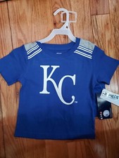 MLB KC Kansas City Royals 2 piezas camisa conjunto corto niño bebé 2t niño niña