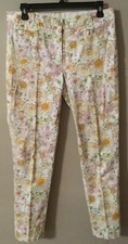 Womens Brooks Brothers Natalie Fit Dress Pants/business Casual Flower Print