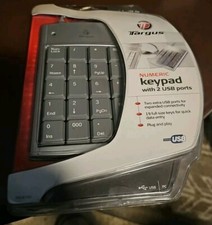 Targus Numeric Keypad 2 USB Ports PAUK10U-BB New Sealed Plug and Play