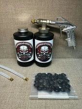 Pro Undercoating Spray Gun with 2 Wands, 2 Quart Bottles, and 50 Rust Plugs