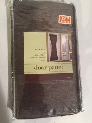 Faux Silk Taj Door Panel 54'' X 72'' Topaz