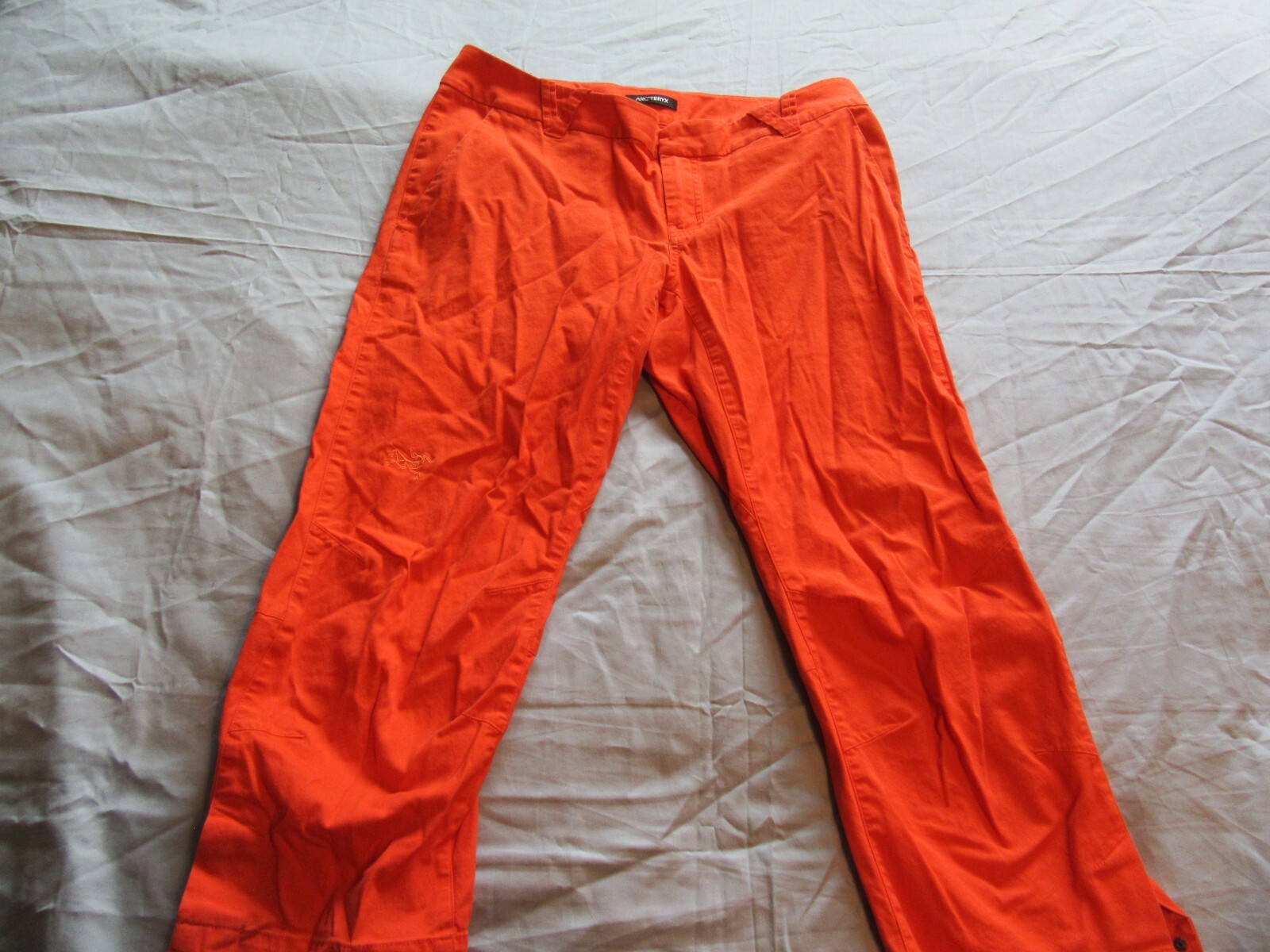 ARC'TERYX Arcteryx Pantalone donna orlo aderente Capri cropped taglia 8 arancione
