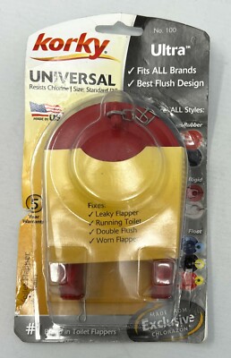 Korky Ultra Water Saver Flapper 100 STANDARD 2'' LAVELLE MADE IN USA 2020 TOILET