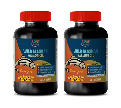 omega 3 fatty acids - ALASKAN SALMON OIL 2000MG - neuroprotective supplement 2B